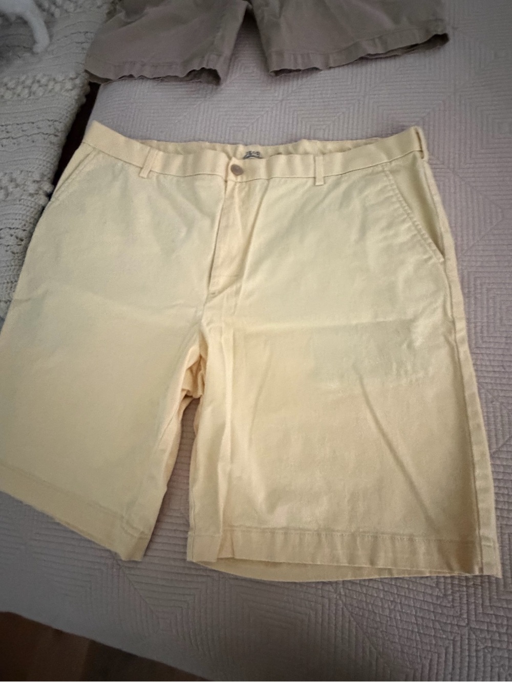 Izod Chino Shorts Stack — Yellow, Red, Blue, White - Picture 6 of 8